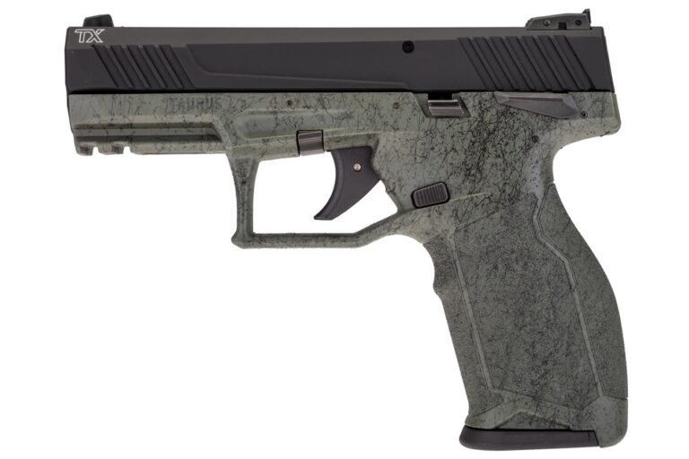 Taurus TX22 22LR Special Edition Rimfire Pistol with Special Edition Green/Black Splatter Finish