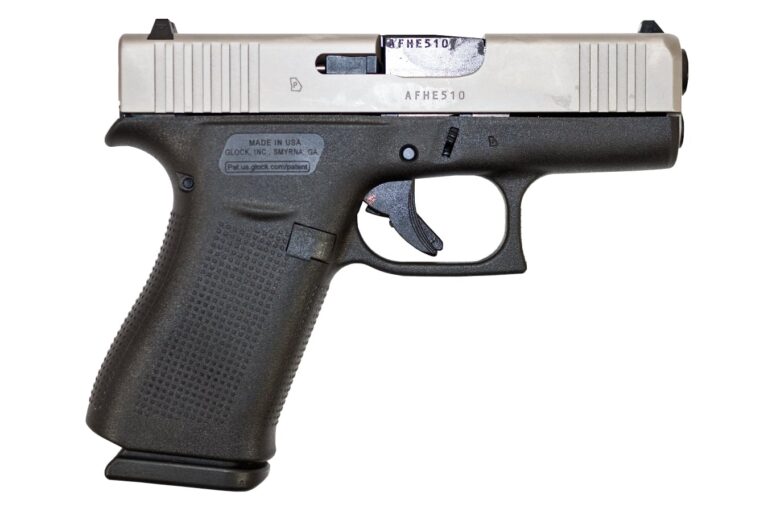 Glock 43x 9mm Pistol with Stainless PVD Slide