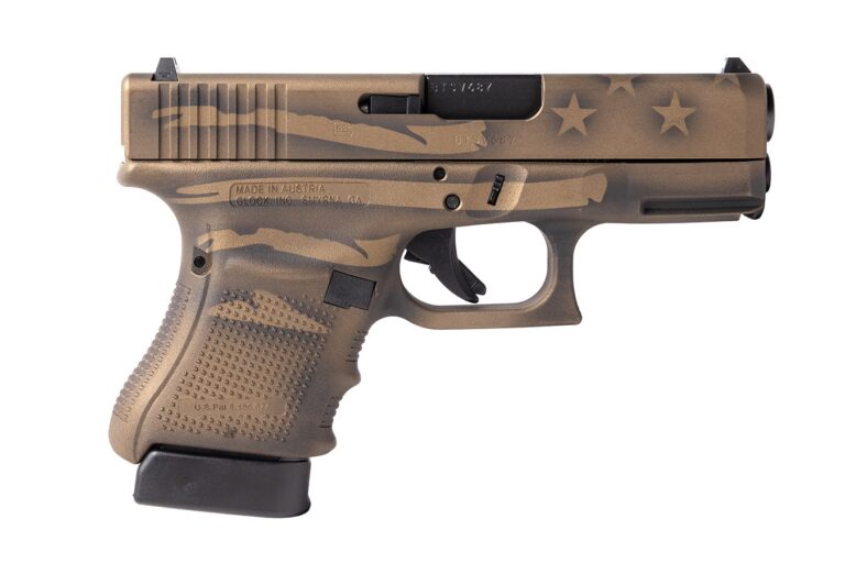 Glock G30 Gen4 45ACP Semi-Auto Pistol with Coyote Battle Worn Flag Finish