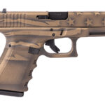 Glock 23 Gen3 40 S&W Compact Pistol with Coyote Battle Worn Flag Cerakote Finish