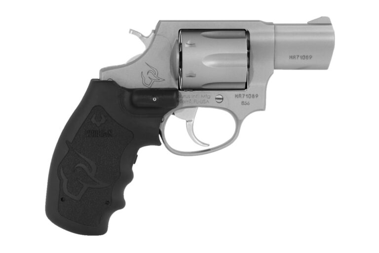 Taurus 856 38 Special Double-Action Revolver with Matte Stainless Finish and Viridian R