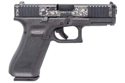 Glock 45 9mm Pistol with Engraved Slide