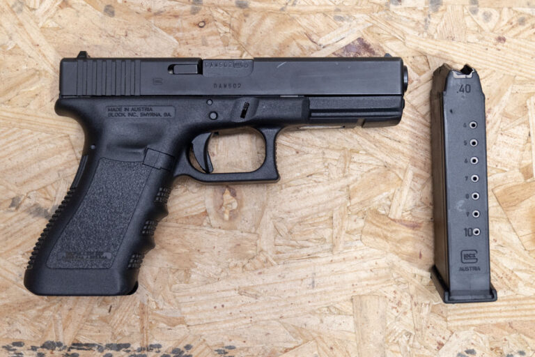 Glock 22 Gen3 40 S&W Police Trade-In Pistol with 10-Round Magazine