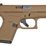 Glock 42 380 ACP Single Stack Pistol with Dark Earth Cerakote Finish