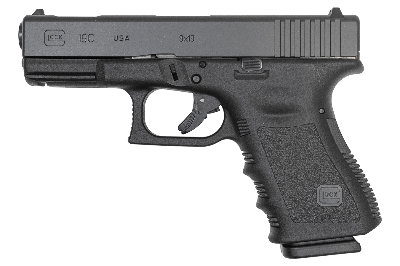 101987-default-l Glock 19C Gen 3 9mm Compensated Pistol with Black Polymer Frame