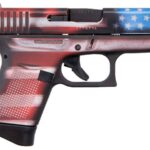 Glock 43 9mm Pistol with Battleworn USA Flag Cerakote Finish