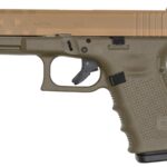Glock 19 Gen4 9mm 15-Round Pistol with OD Green Frame and Tan American Flag Slide