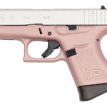 Glock 43 9mm Carry Conceal PIstol with Cerakote Pink Frame and Aluminum Slide
