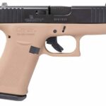 Glock 43X 9mm Subcompact Pistol w/ Dark Earth Cerakote Frame / Elite Black Cerakote Slide