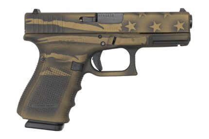 Glock 23 Gen4 40 S&W Pistol with Coyote Battle Worn Flag Finish
